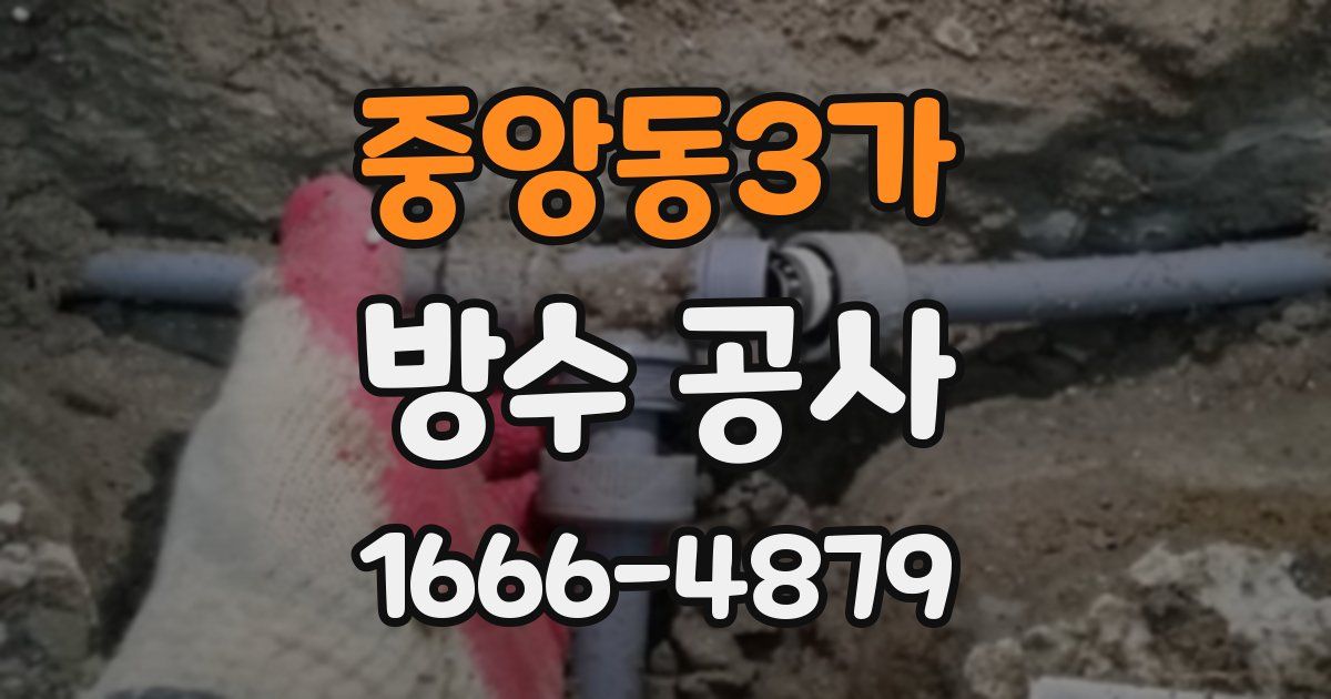 중앙동3가 방수 공사