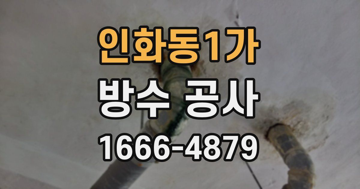 인화동1가 방수 공사