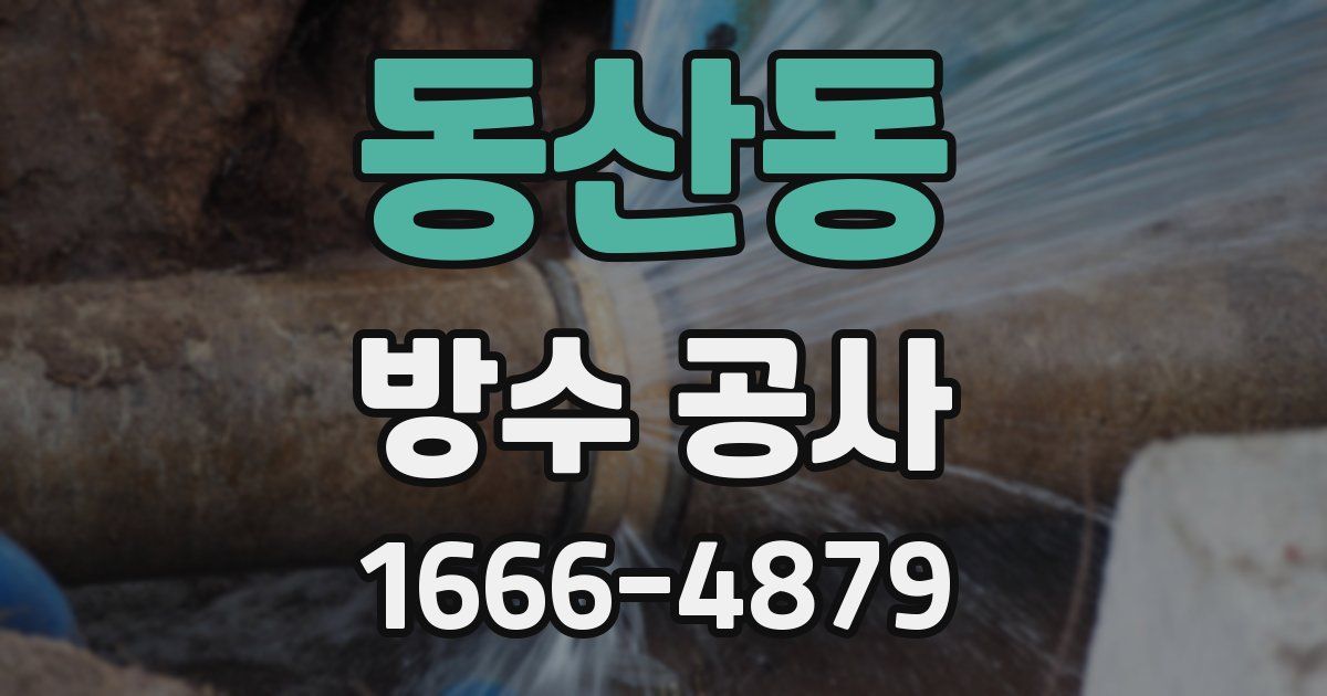 동산동 방수 공사