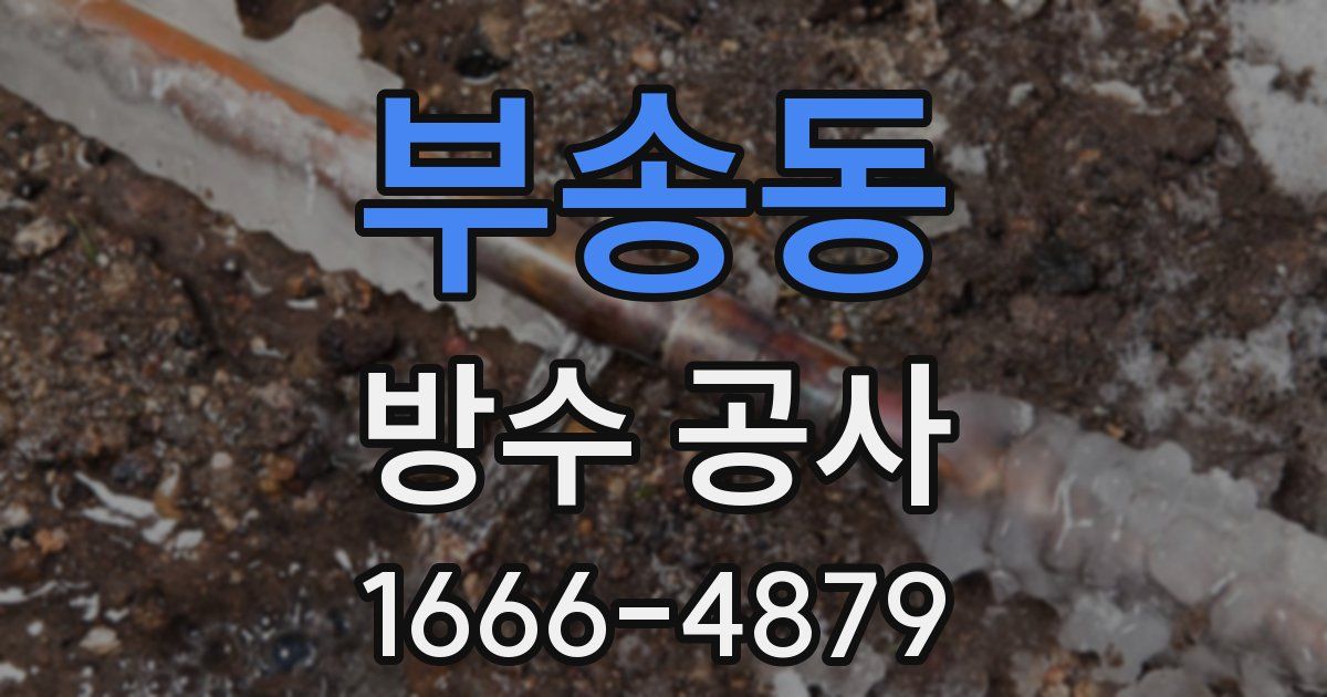 부송동 방수 공사