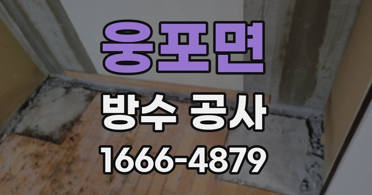 웅포면 방수 공사