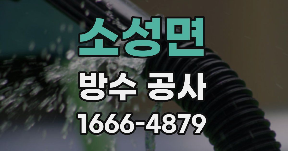 소성면 방수 공사
