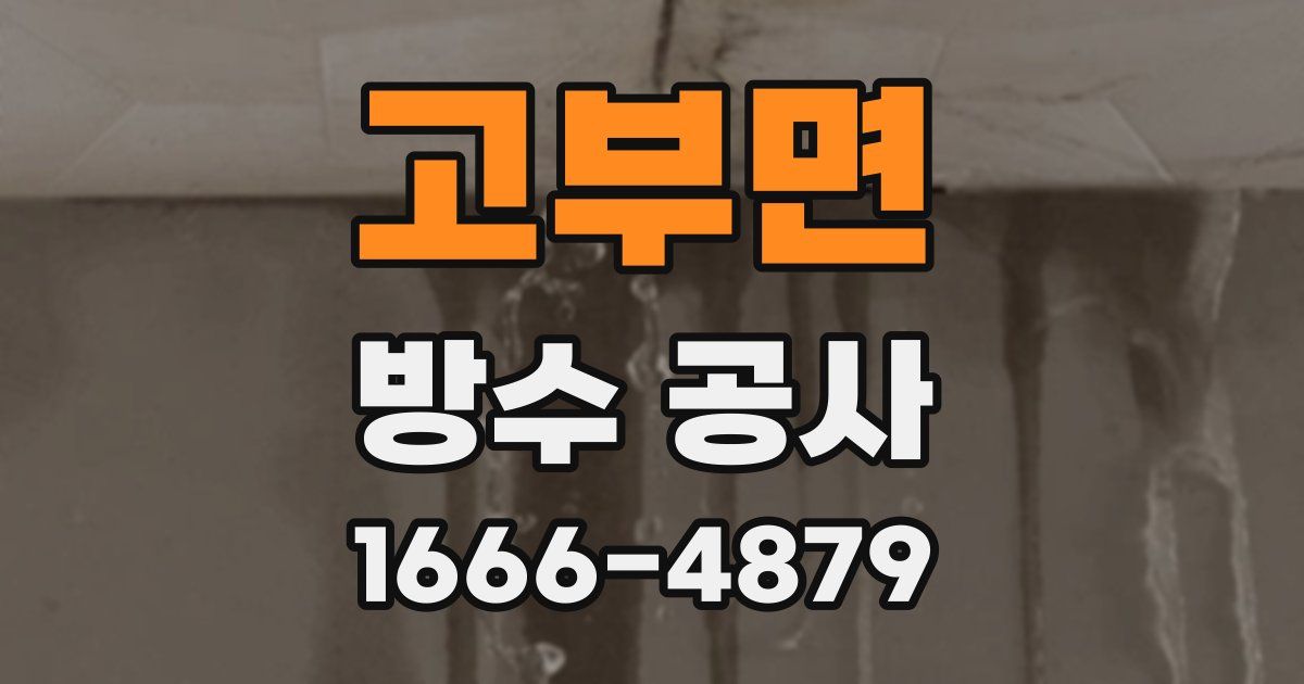 고부면 방수 공사
