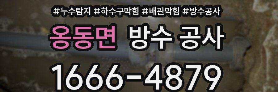 옹동면 방수 공사
