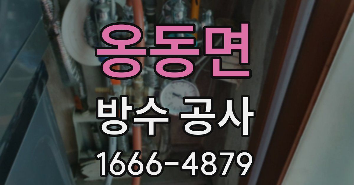 옹동면 방수 공사