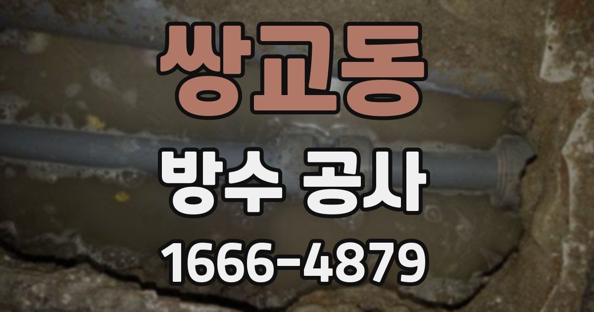 쌍교동 방수 공사