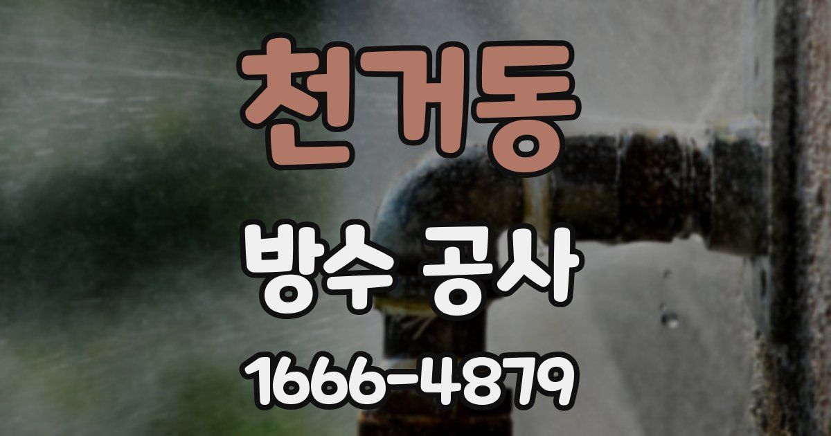 천거동 방수 공사
