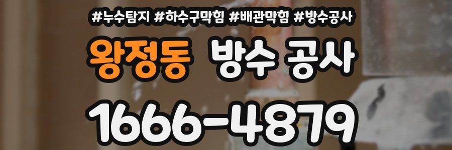 왕정동 방수 공사