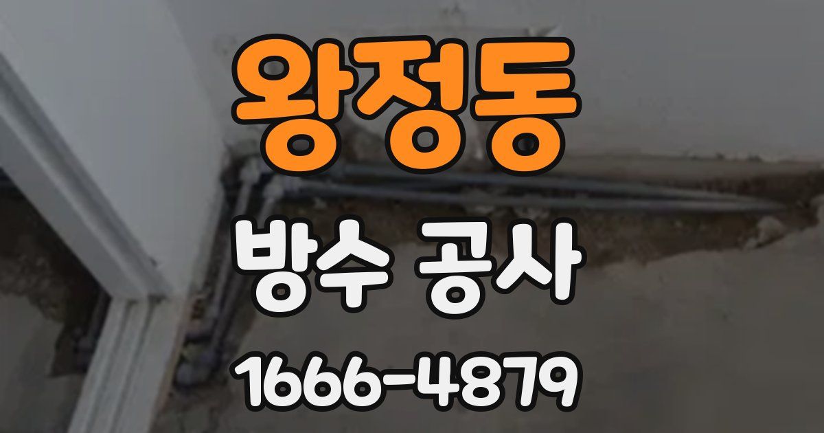 왕정동 방수 공사