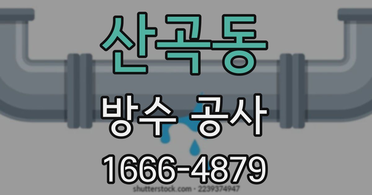 산곡동 방수 공사