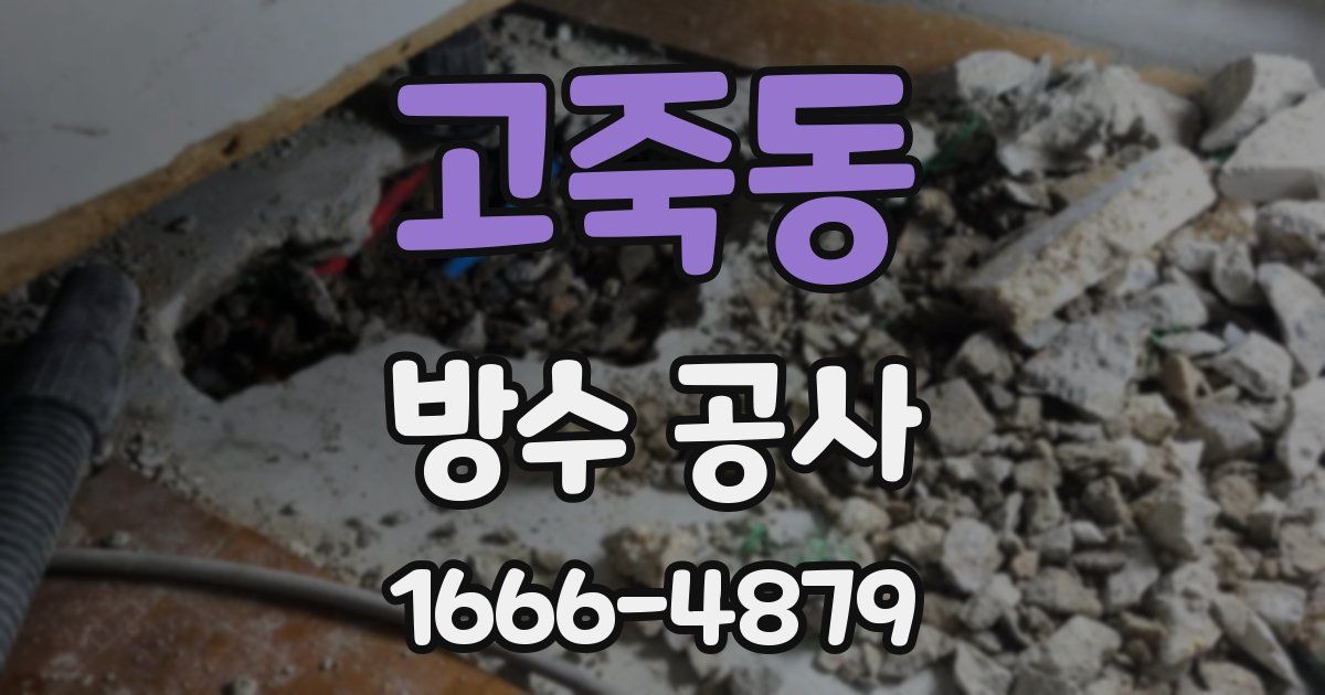 고죽동 방수 공사