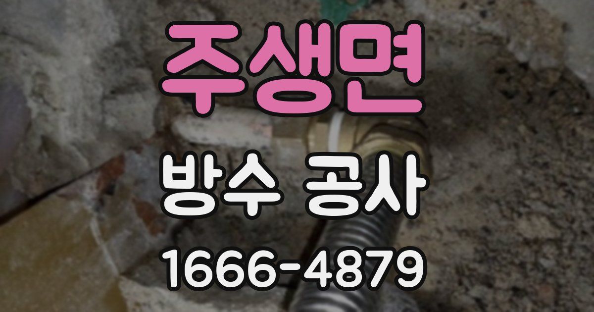 주생면 방수 공사