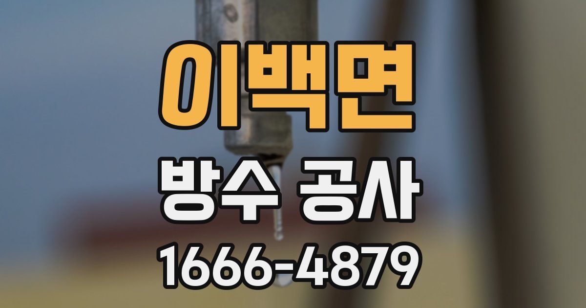 이백면 방수 공사