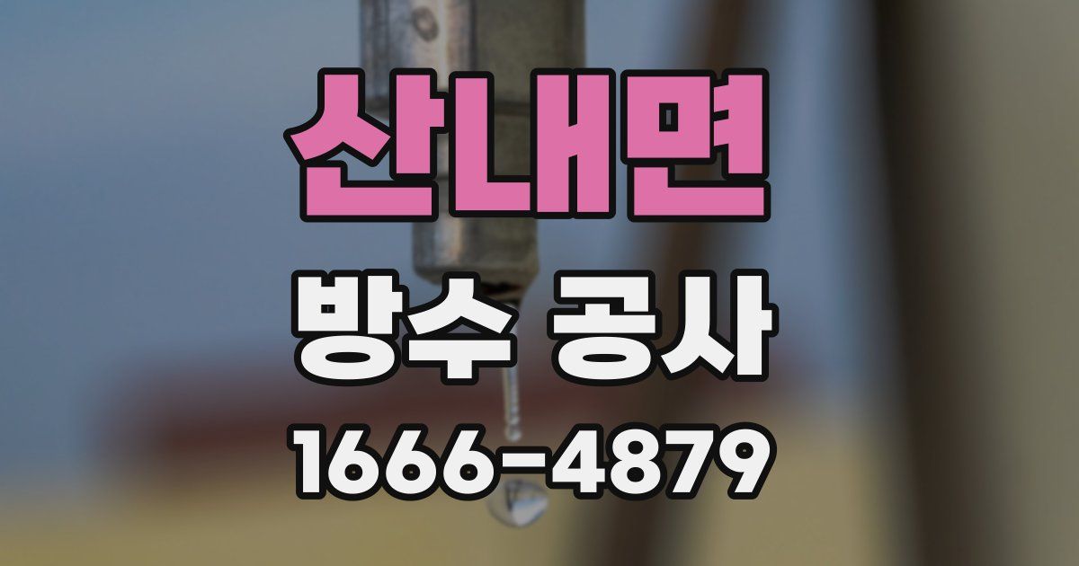 산내면 방수 공사