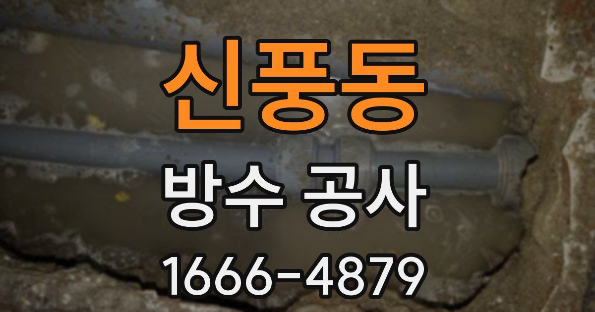 신풍동 방수 공사