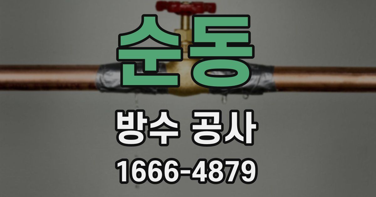 순동 방수 공사