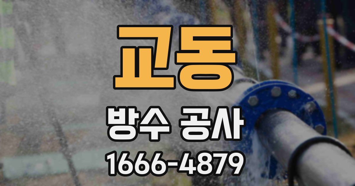 교동 방수 공사