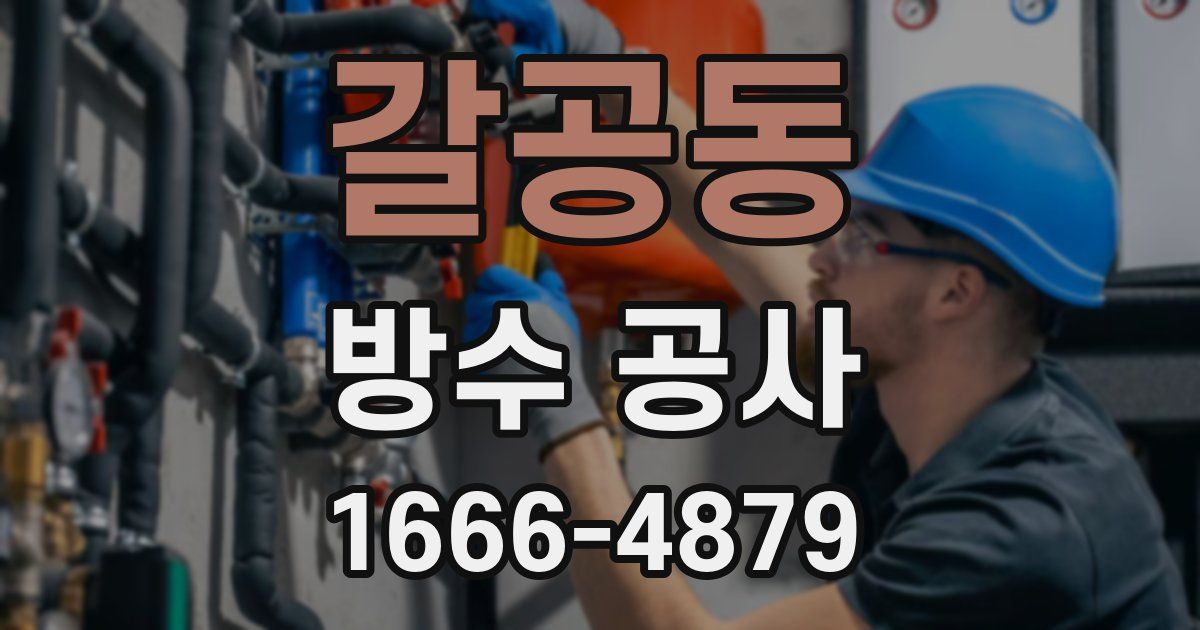 갈공동 방수 공사