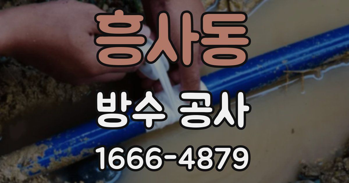 흥사동 방수 공사