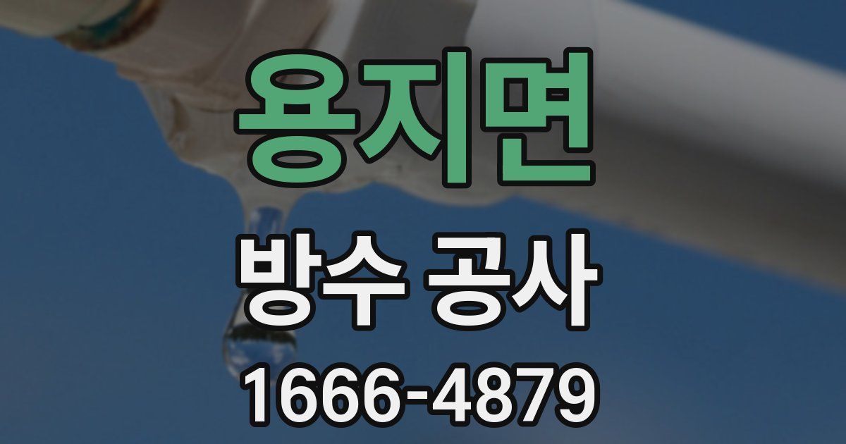 용지면 방수 공사