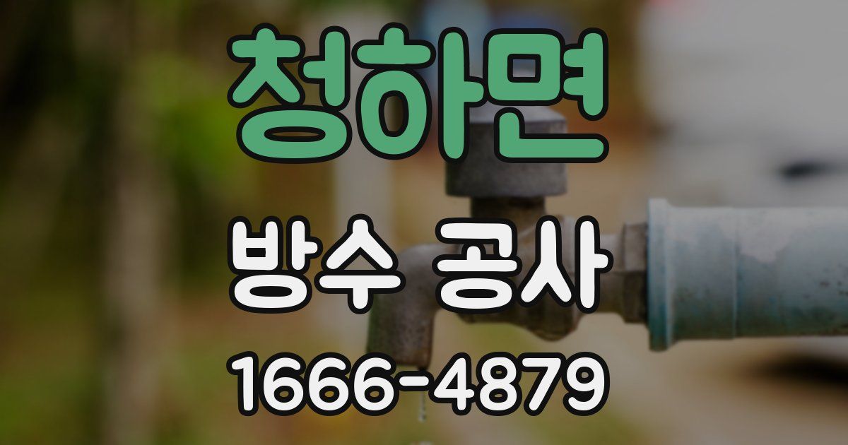 청하면 방수 공사