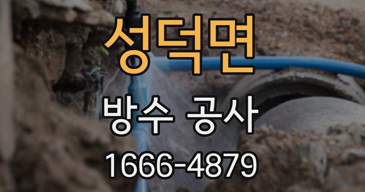 성덕면 방수 공사