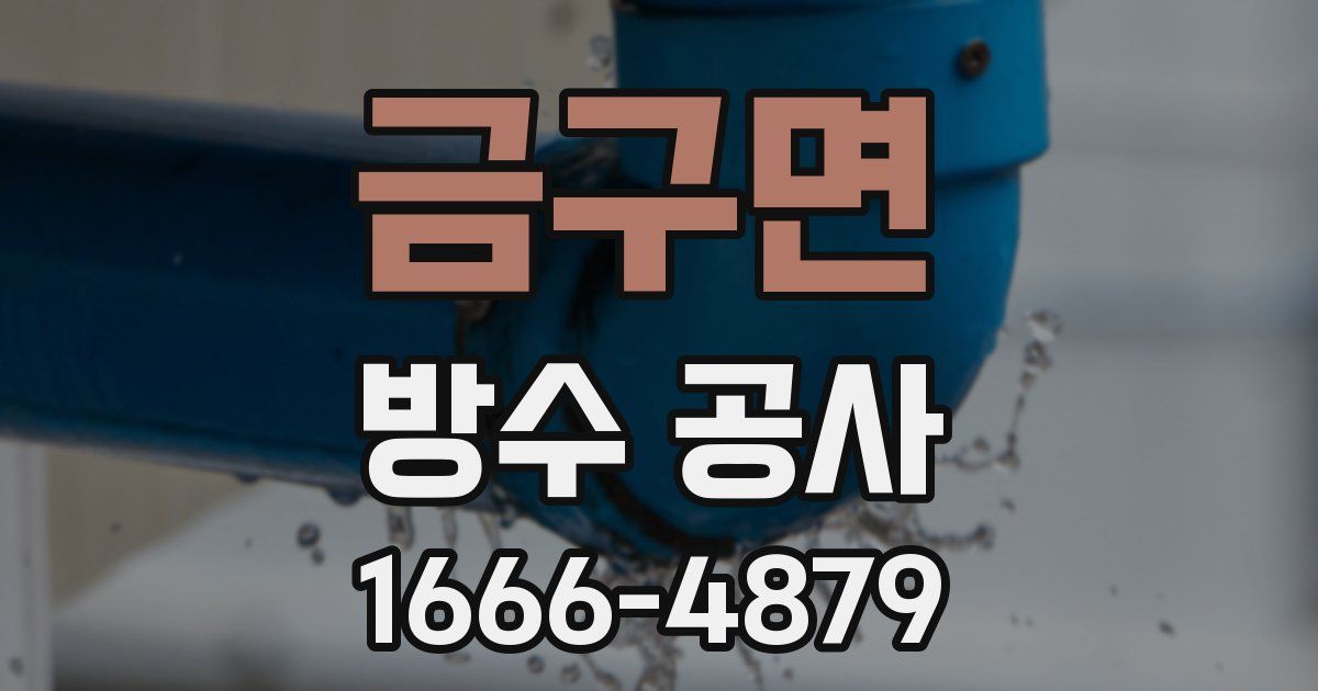 금구면 방수 공사