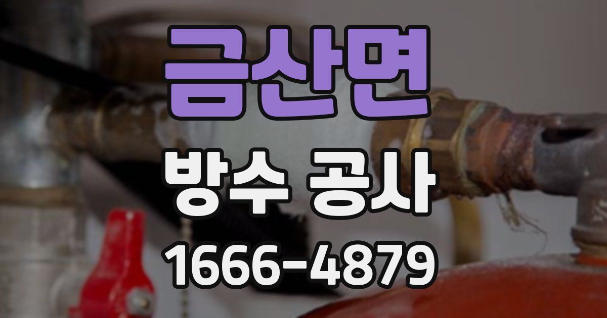 금산면 방수 공사