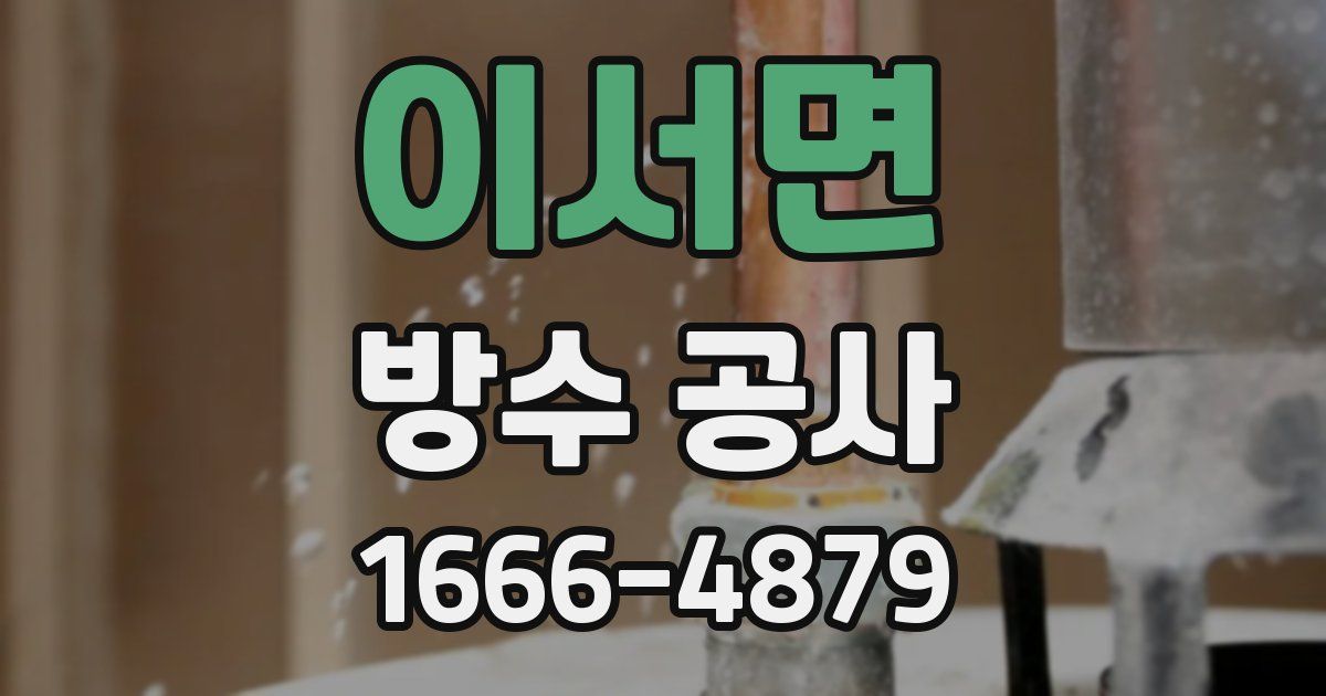 이서면 방수 공사