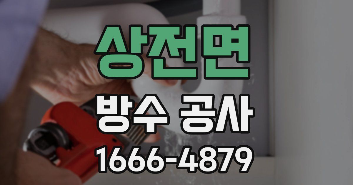 상전면 방수 공사