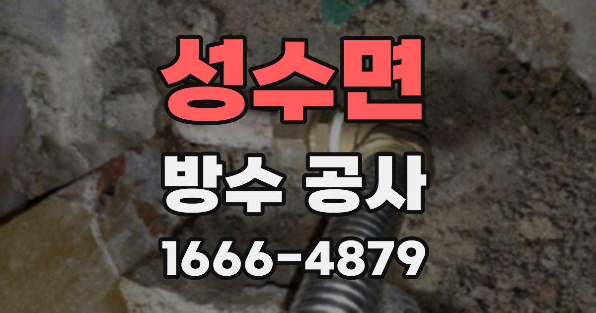 성수면 방수 공사