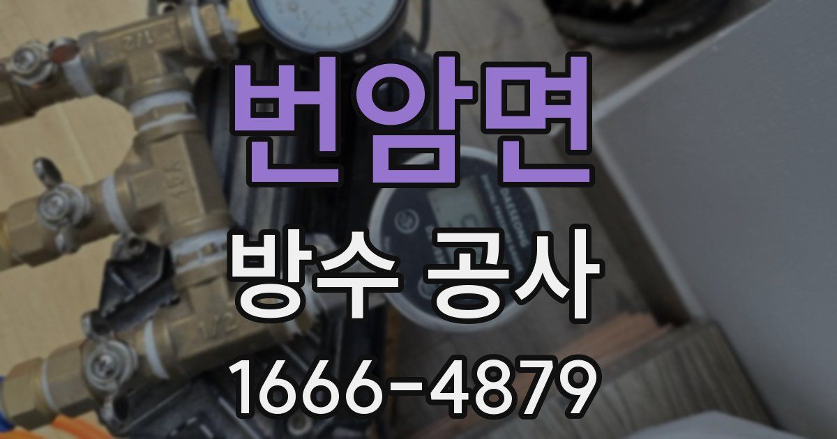 번암면 방수 공사