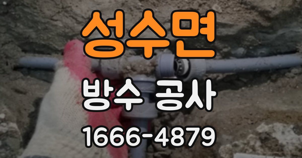 성수면 방수 공사