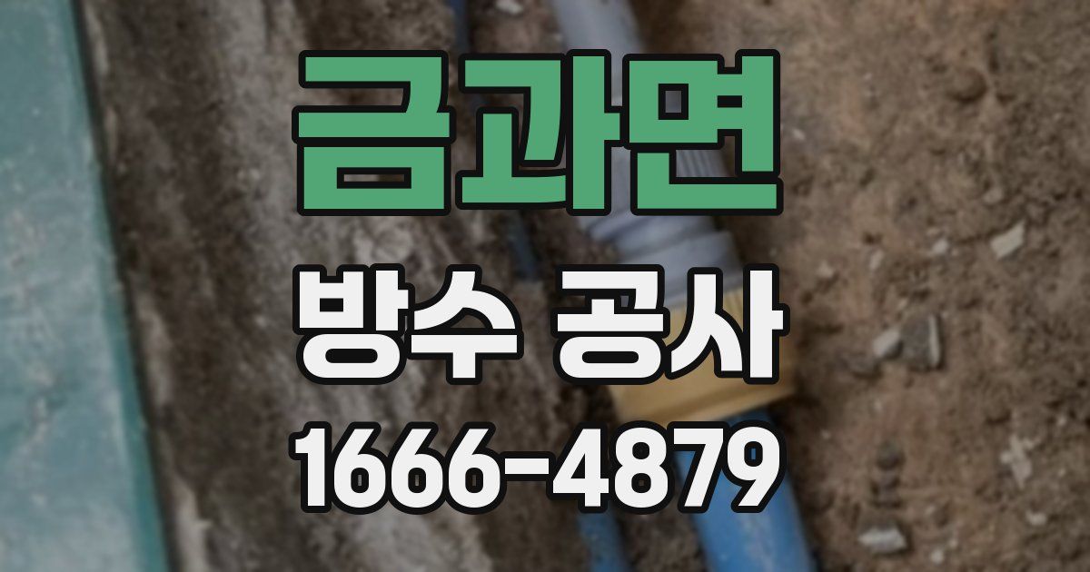 금과면 방수 공사