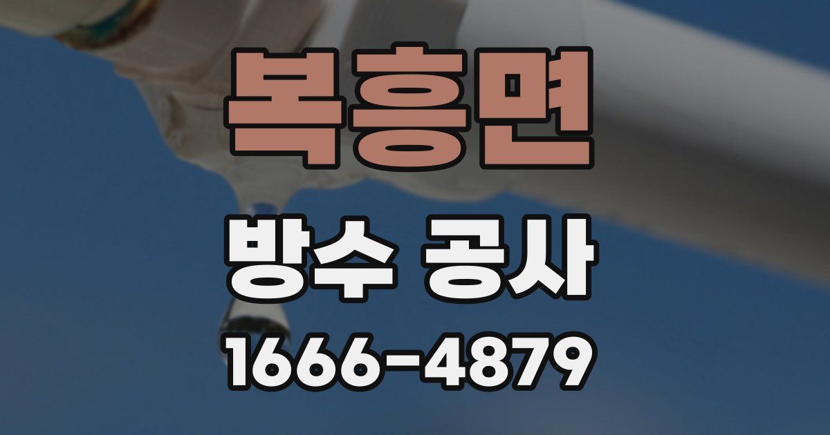 복흥면 방수 공사