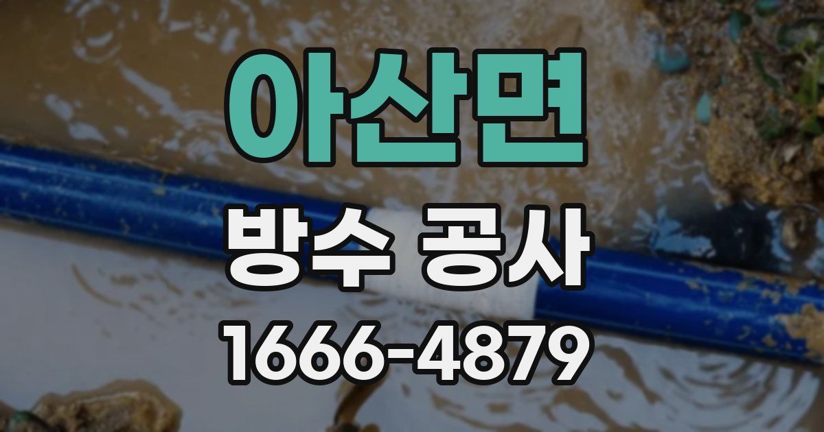 아산면 방수 공사