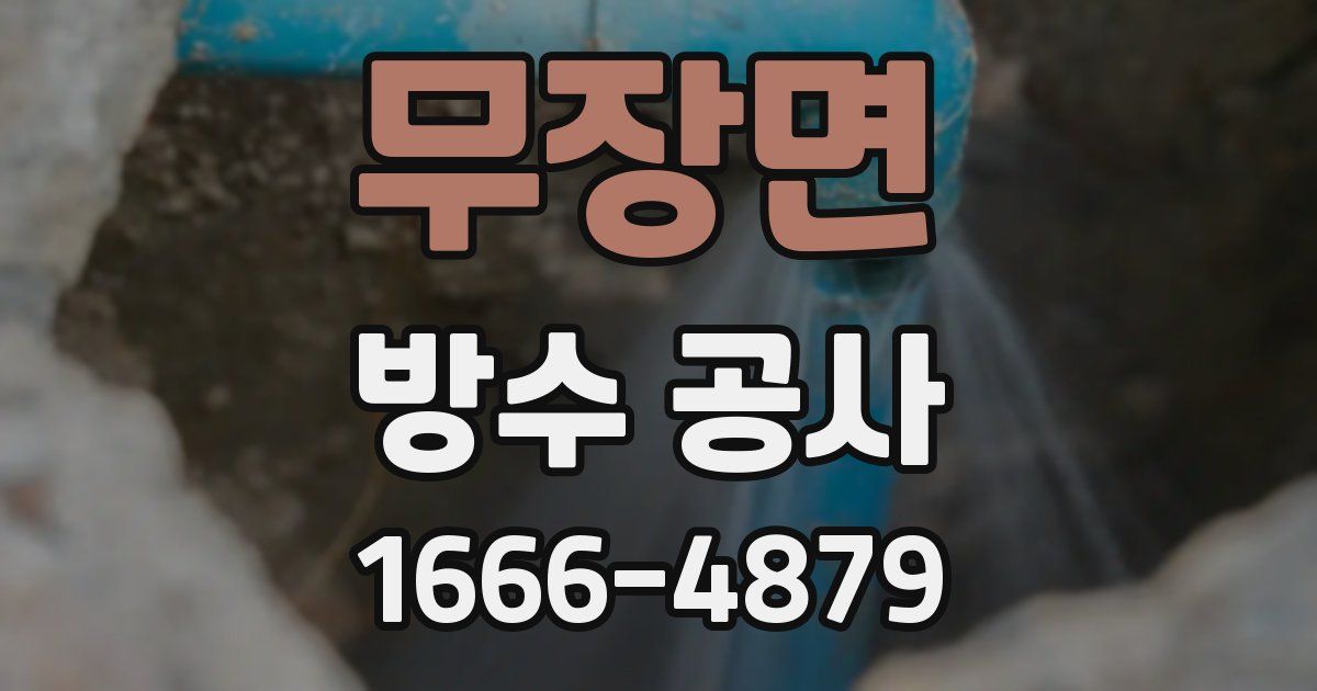 무장면 방수 공사
