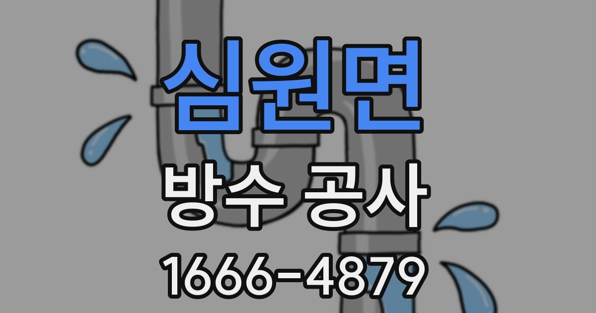 심원면 방수 공사