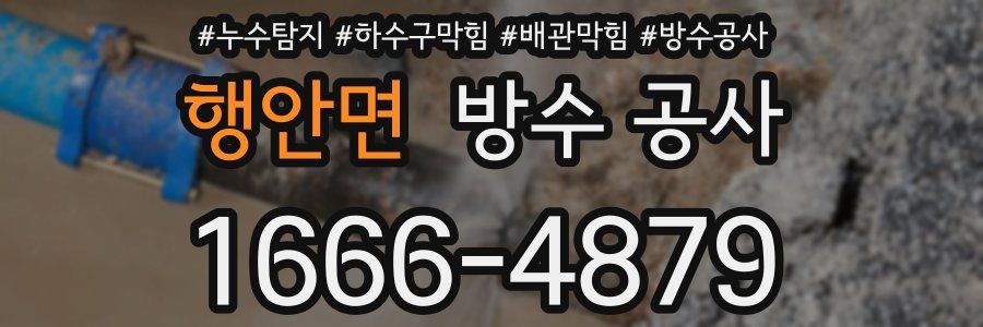 행안면 방수 공사