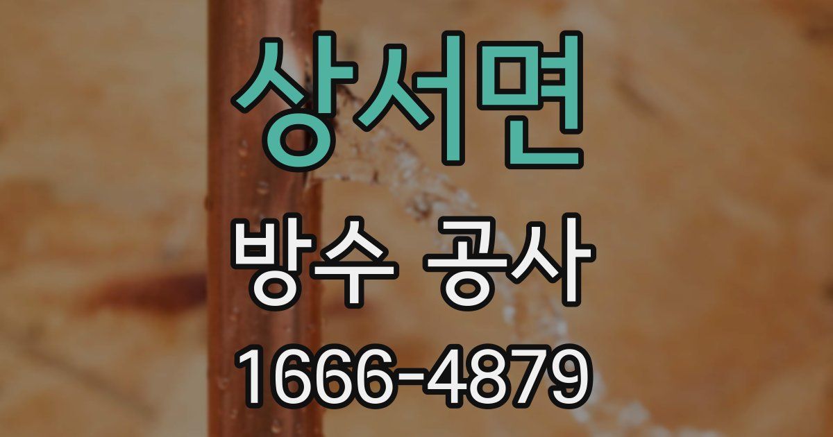 상서면 방수 공사