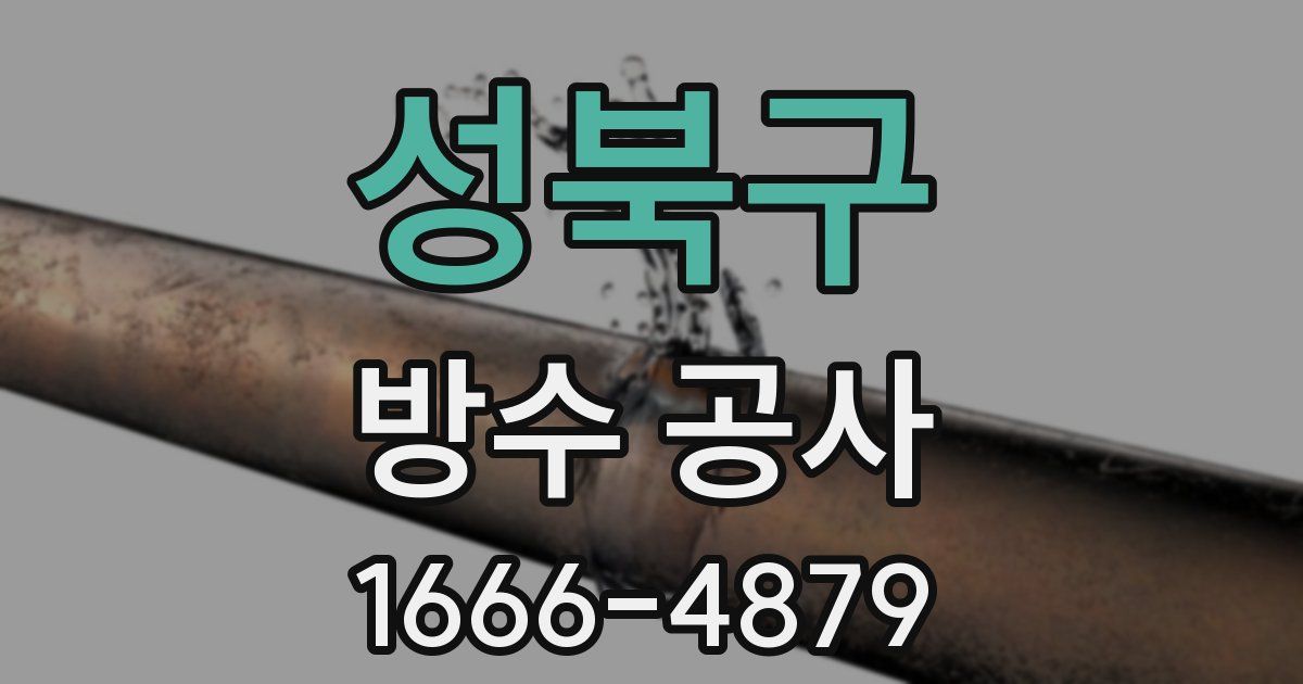 성북구 방수 공사