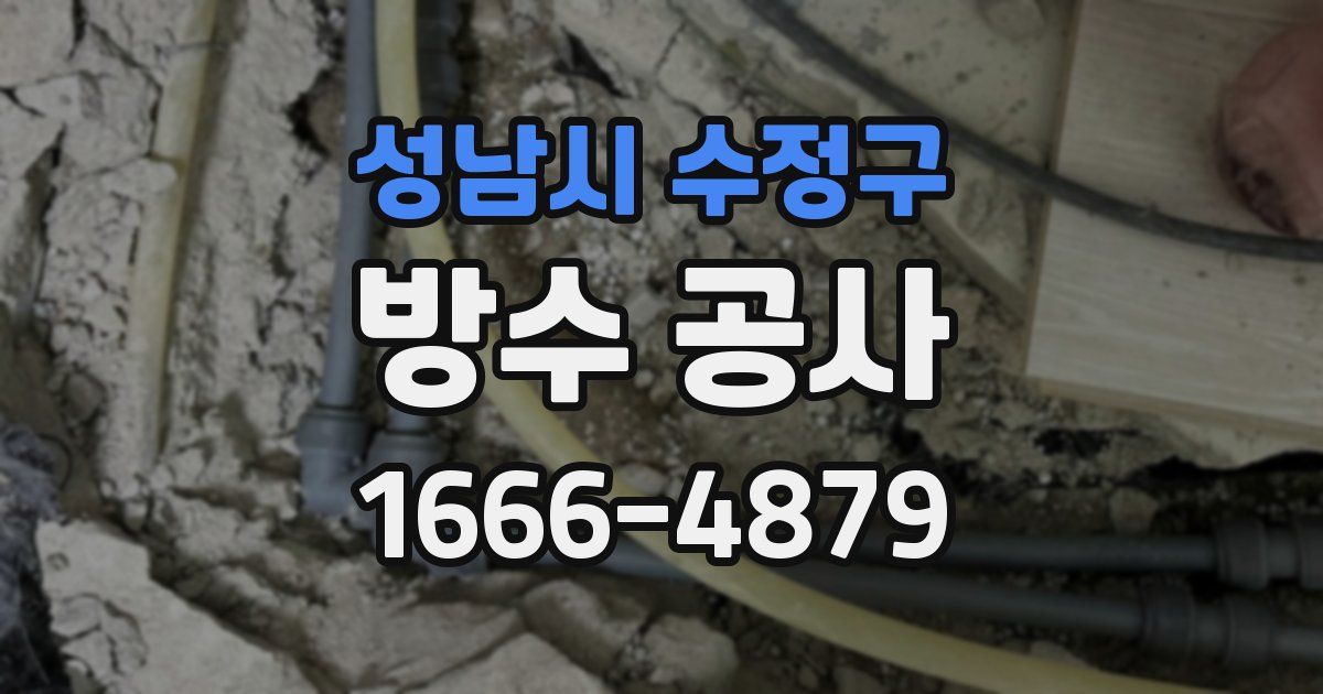 성남시 수정구 방수 공사