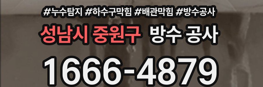 성남시 중원구 방수 공사