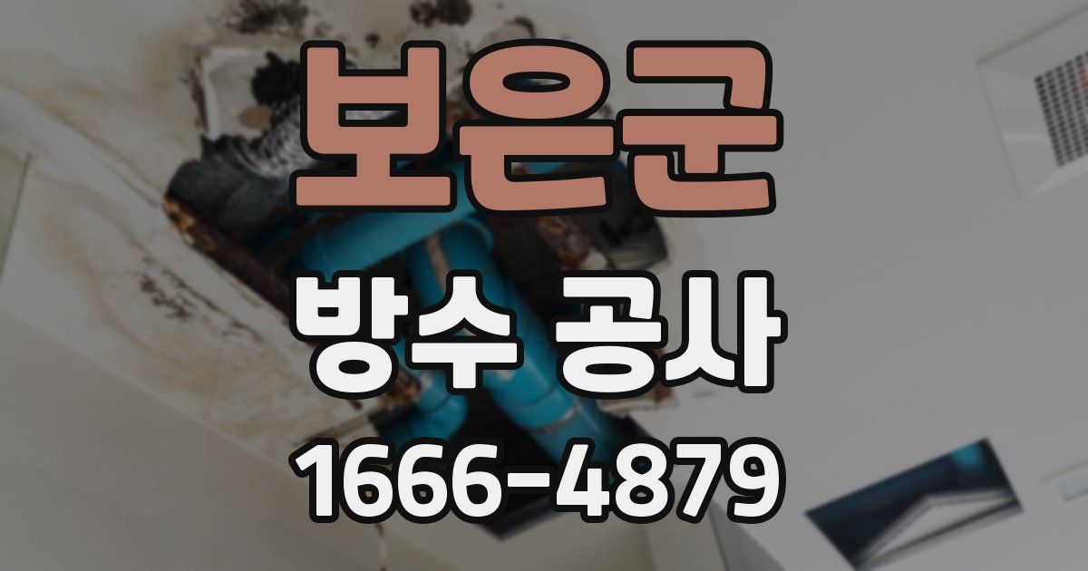 보은군 방수 공사