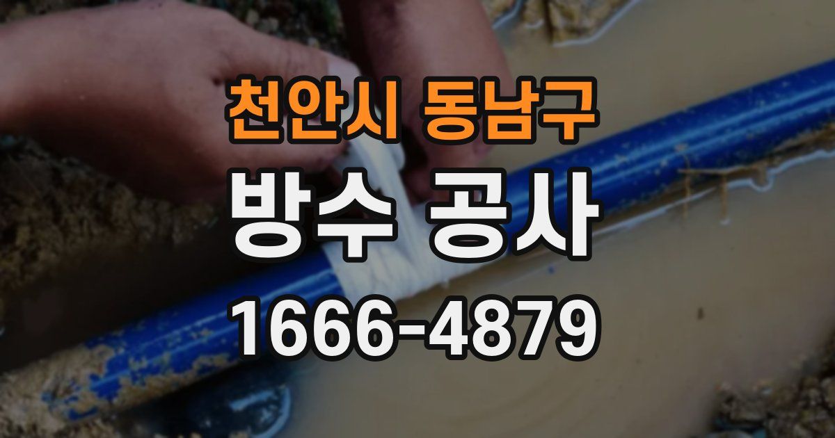 천안시 동남구 방수 공사