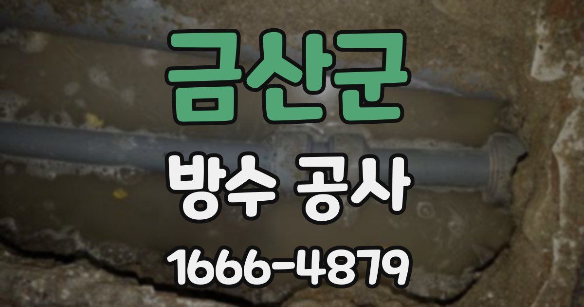 금산군 방수 공사