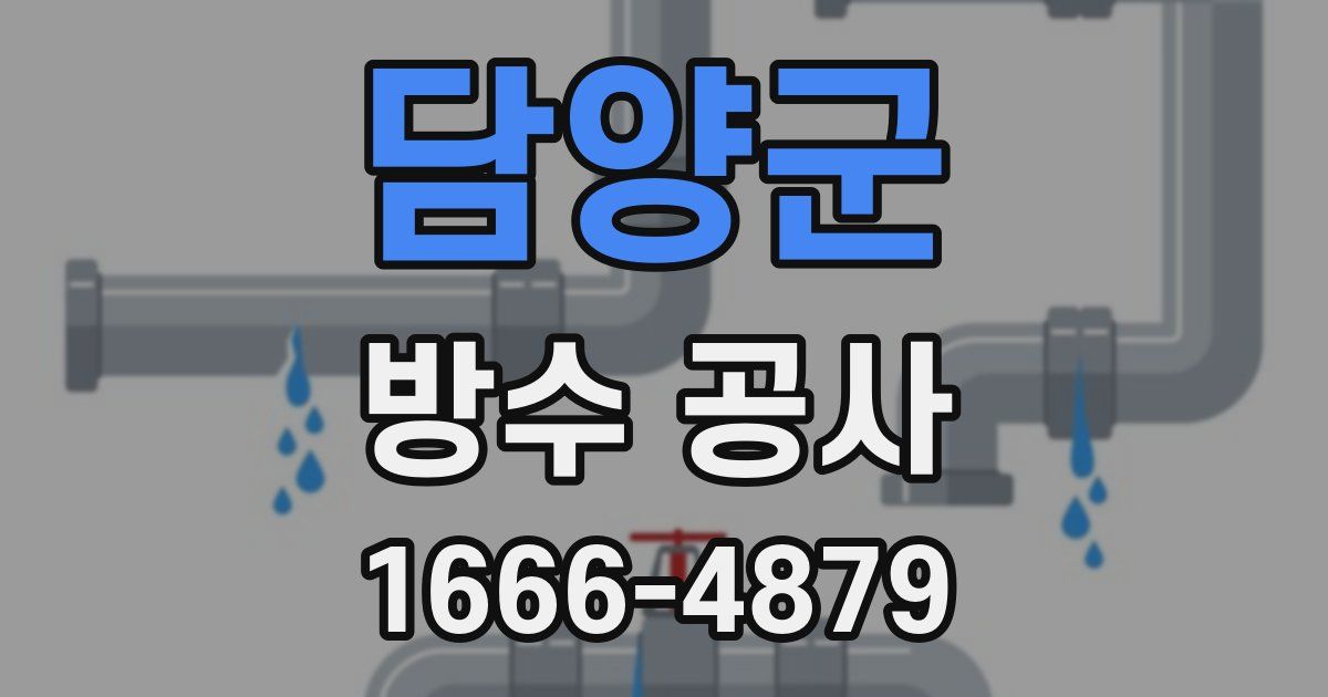 담양군 방수 공사