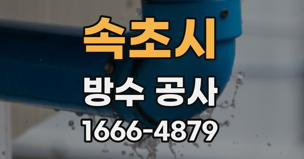 속초시 방수 공사