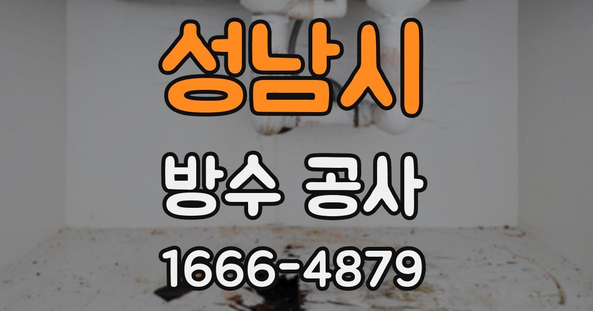 성남시 방수 공사