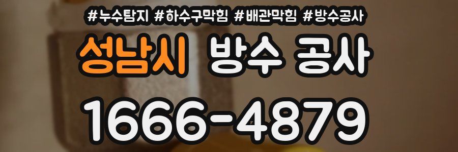 성남시 방수 공사